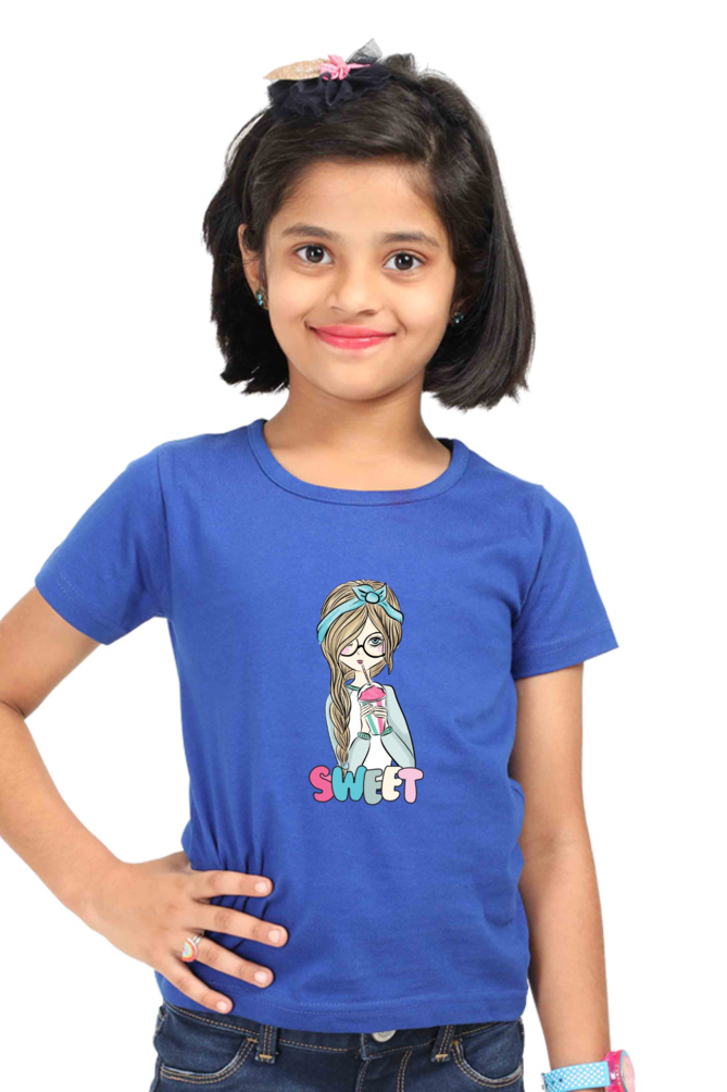 Girl's Cotton T-Shirt - Sweet Girl