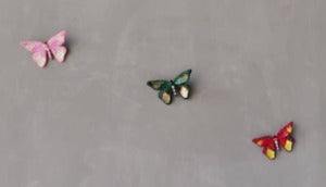 Brooch - Butterfly - Rose Pink