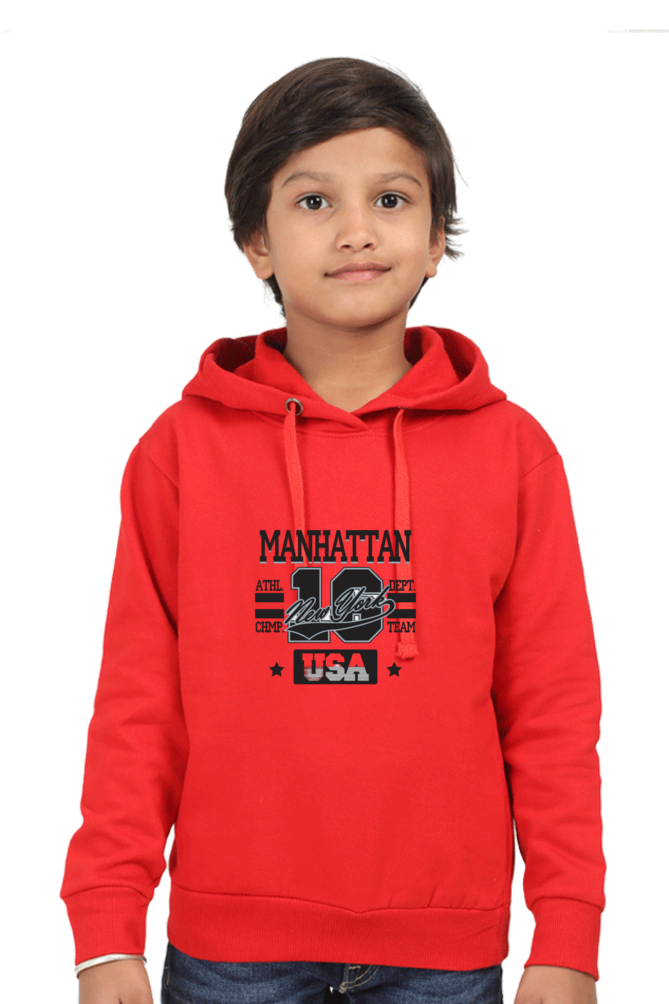 Unisex Kid's Cotton Hoodie Sweatshirt