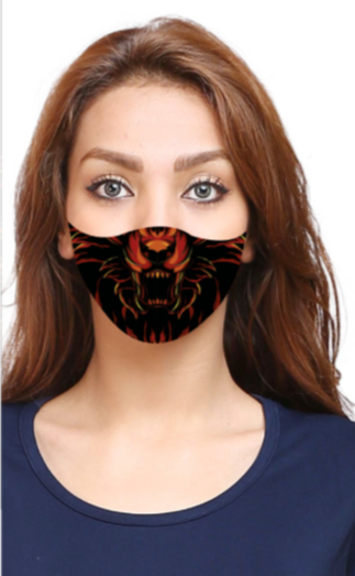 Unisex Face Mask - Standard Size - Lion Print