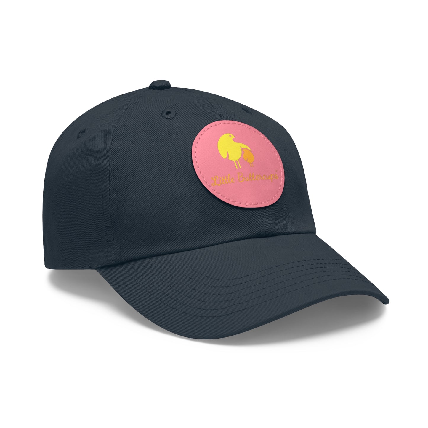 Cap with Leather Patch (Round)
