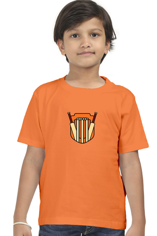 Boys Cotton T-Shirt - Cricket
