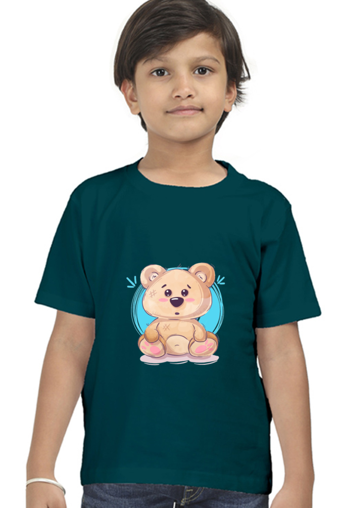 Boys Cotton T-Shirt - Animated Bear