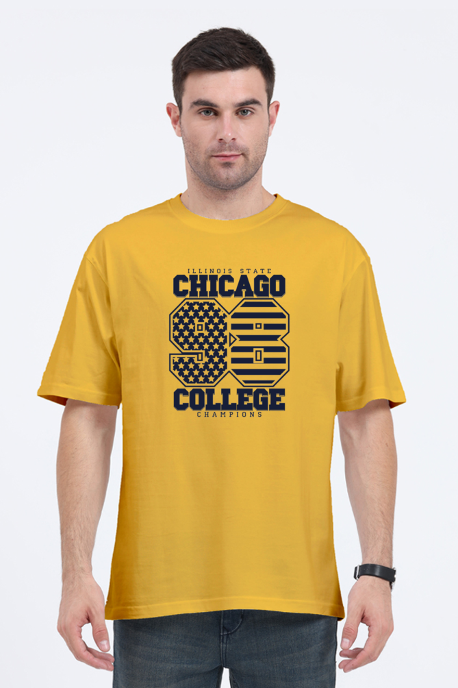 Men's Over Size Cotton T-Shirt - Chicago College