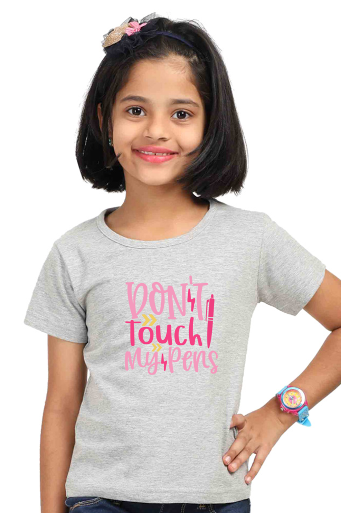 Girls T-Shirt - Don't Touch My Pens