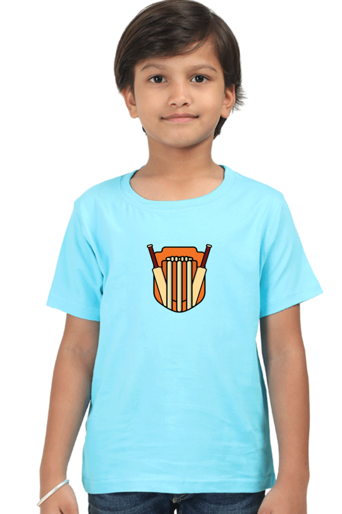 Boys Cotton T-Shirt - Cricket