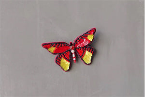 Brooch - Butterfly - Apple Red
