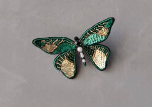 Brooch - Butterfly - Emerald Green
