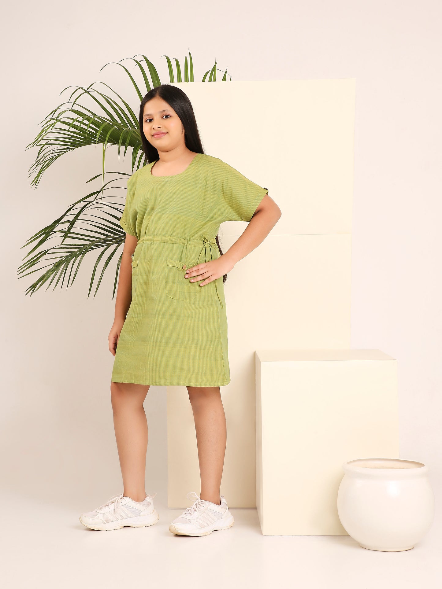 Kaftan Styled Dress - Green